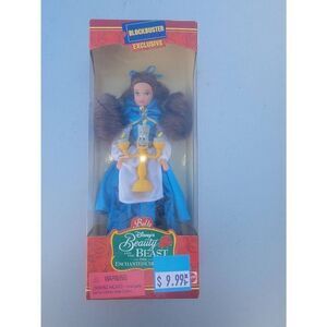 Mattel Disney Beauty & The Beast Blockbuster Belle Echanted Christmas Doll NWOT